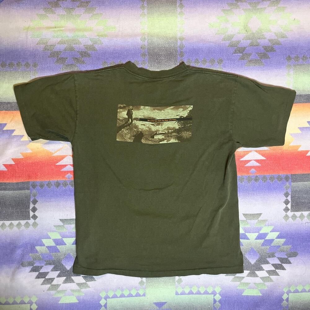 90s earth tone nature graphic tee size large